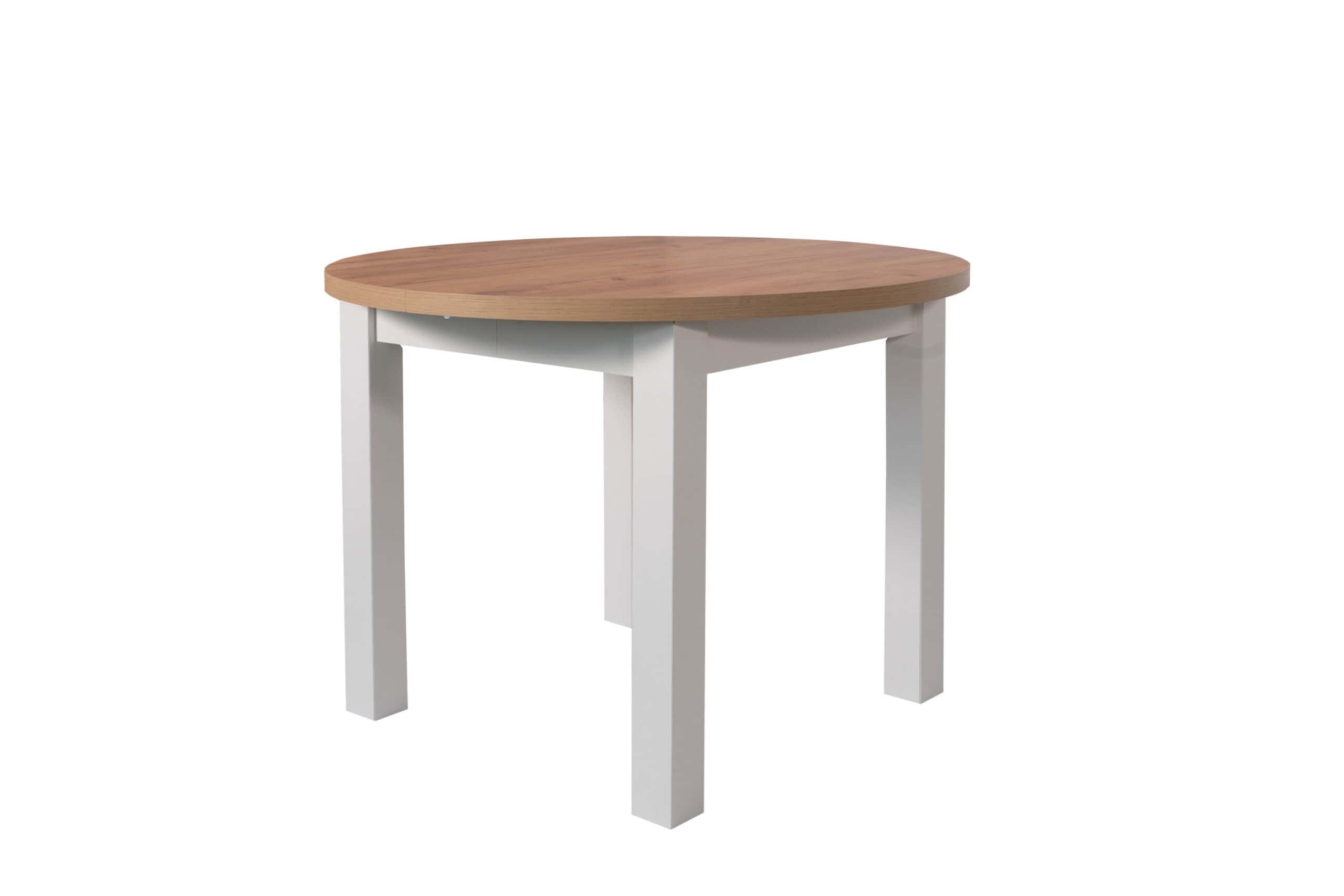 The Cillian Modern Round Extendable Dining Table 100-140cm