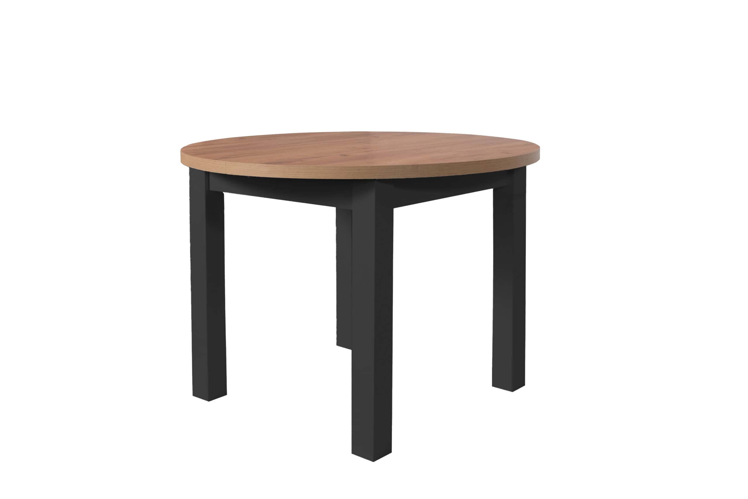 The Cillian Modern Round Extendable Dining Table 100-140cm