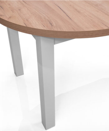 The Cillian Modern Round Extendable Dining Table 100-140cm