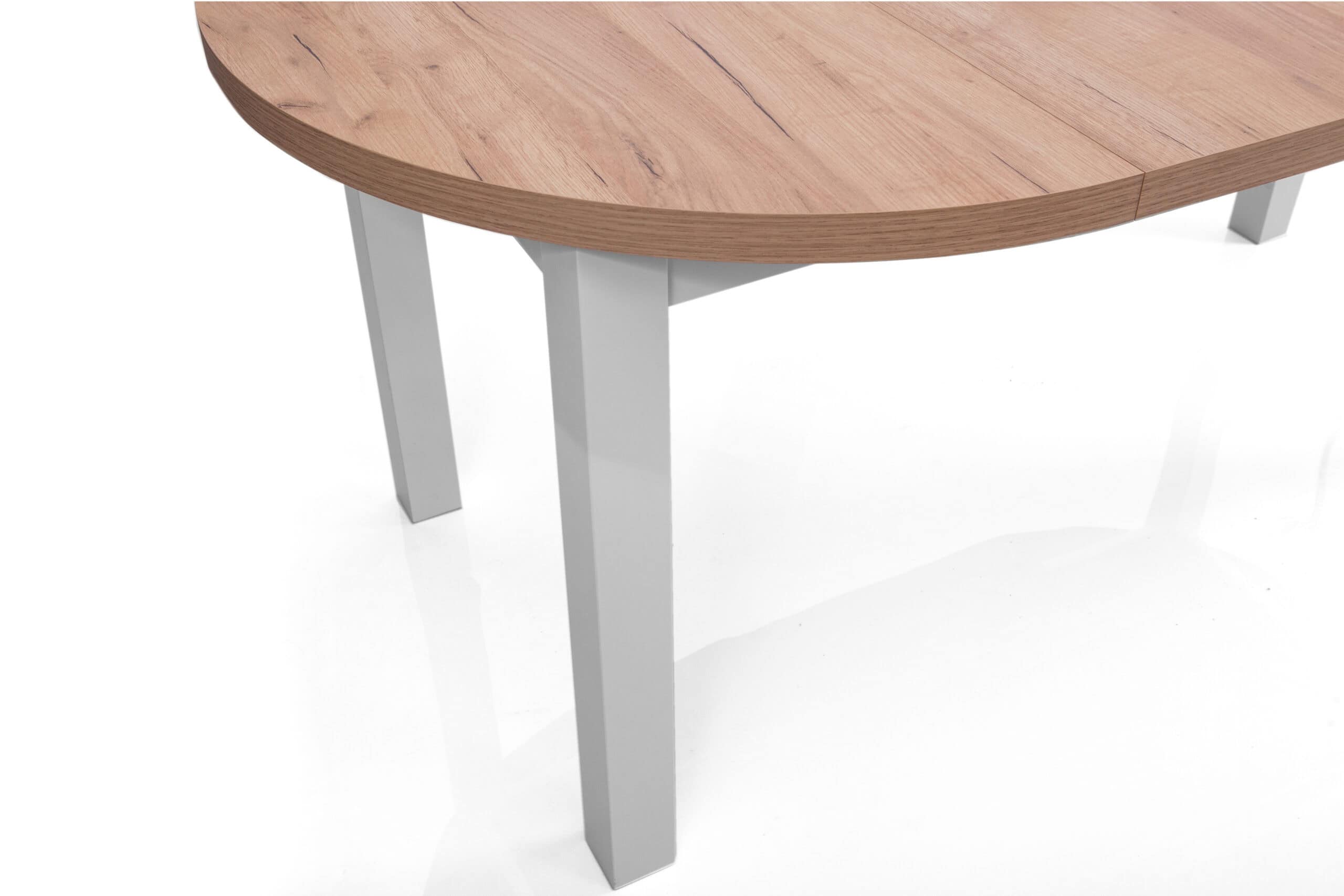 The Cillian Modern Round Extendable Dining Table 100-140cm