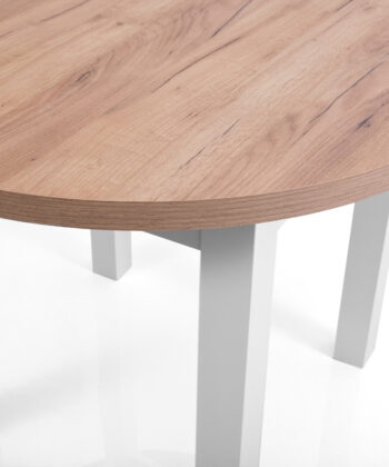 The Cillian Modern Round Extendable Dining Table 100-140cm