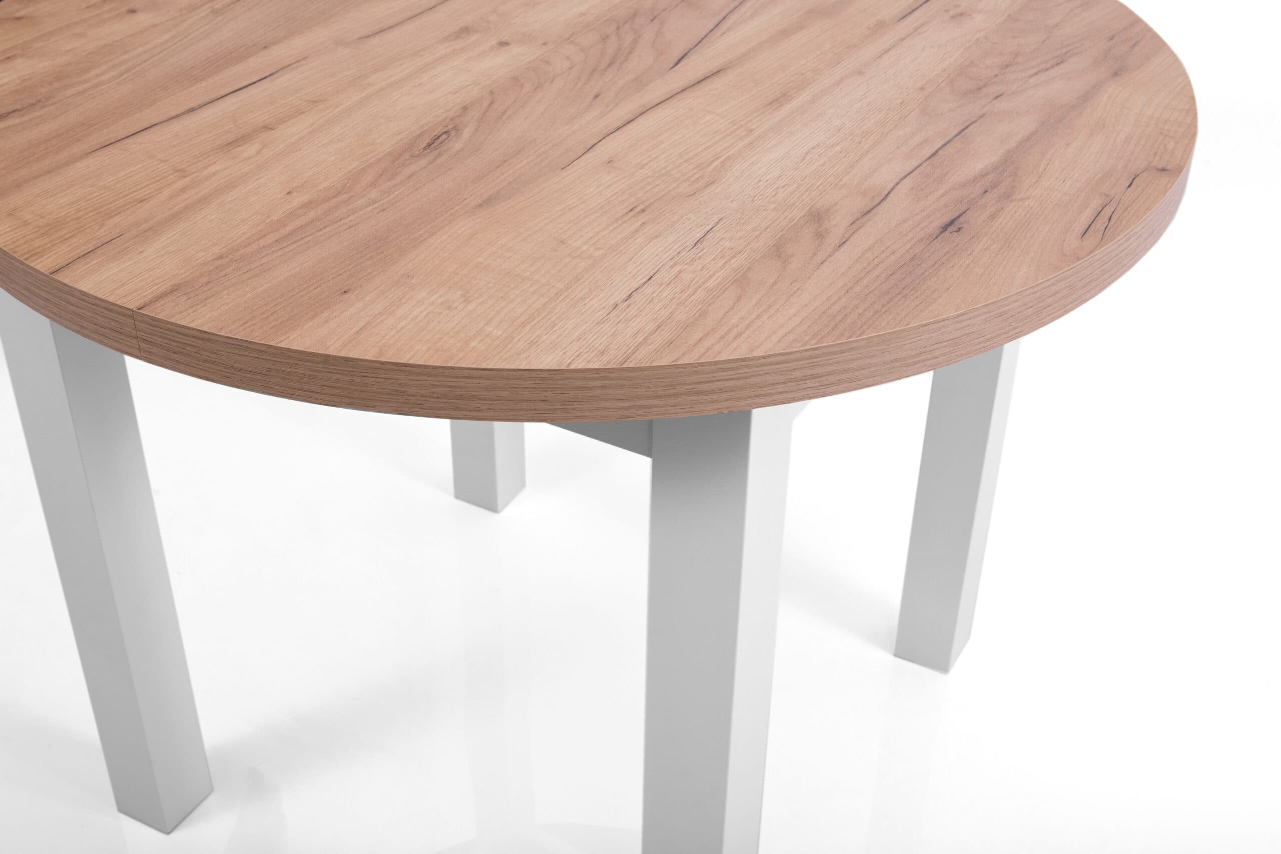 The Cillian Modern Round Extendable Dining Table 100-140cm