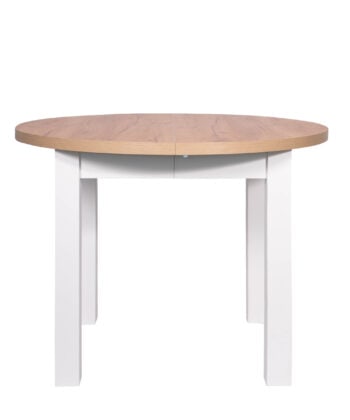 The Cillian Modern Round Extendable Dining Table 100-140cm