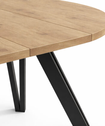 The Marco Modern Extendable Round Dining Table 100-140CM