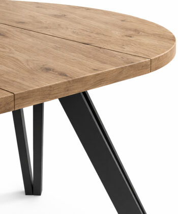 The Marco Modern Extendable Round Dining Table 100-140CM