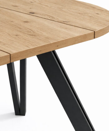 The Marco Modern Extendable Round Dining Table 100-140CM