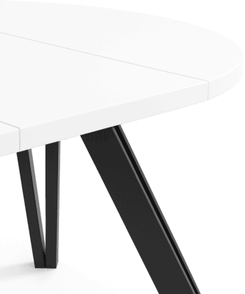 The Marco Modern Extendable Round Dining Table 100-140CM