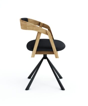 Vanguard Oak Swivel Dining Armchair 180° Rotation