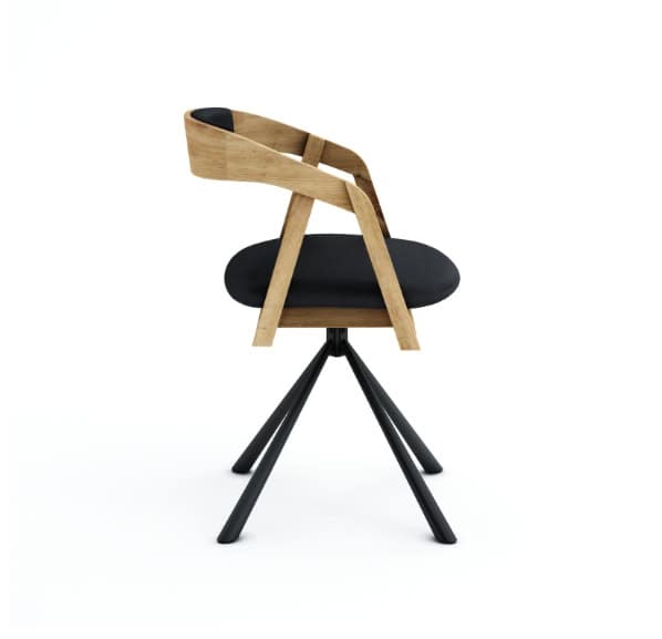 Vanguard Oak Swivel Dining Armchair 180° Rotation