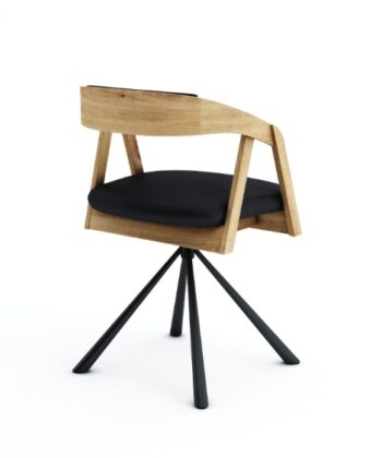 Vanguard Oak Swivel Dining Armchair 180° Rotation