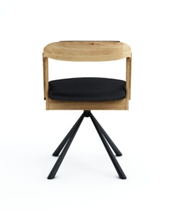 Vanguard Oak Swivel Dining Armchair 180° Rotation