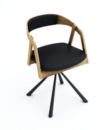 Vanguard Oak Swivel Dining Armchair 180° Rotation