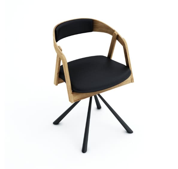 Vanguard Oak Swivel Dining Armchair 180° Rotation