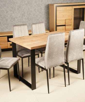 Velo Modern Gold Velvet Upholstered Dining Chair
