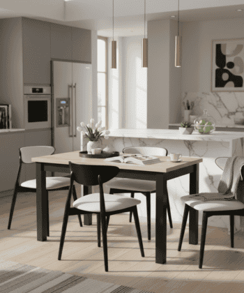 Vento Modern Extendable Dining Table – 70x120/170 cm