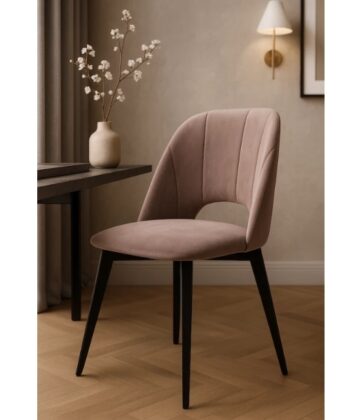 Zeno Maja II Metal Dining Chair - Modern Powder-Coated Frame