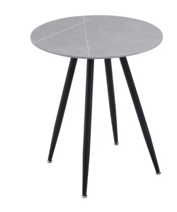 Melora Round Outdoor Table with Grey Sintered Stone