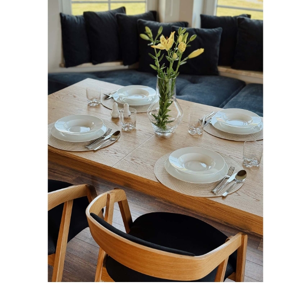 Ardena Extendable Dining Table with Natural Oak Veneer