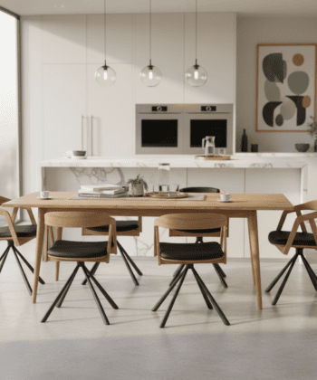 Ardena Extendable Dining Table with Natural Oak Veneer