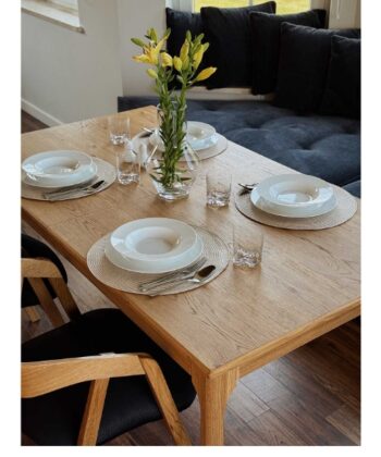 Ardena Extendable Dining Table with Natural Oak Veneer