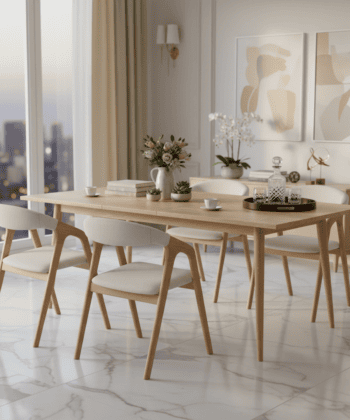 Ardena Extendable Dining Table with Natural Oak Veneer