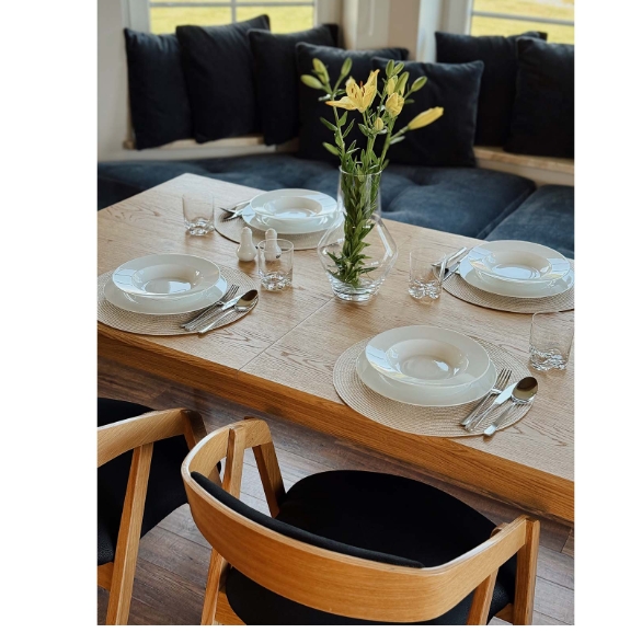 Ardena Extendable Dining Table with Natural Oak Veneer