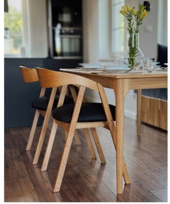 Ardena Extendable Dining Table with Natural Oak Veneer