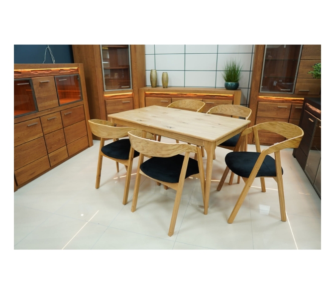 Ardena Extendable Dining Table with Natural Oak Veneer