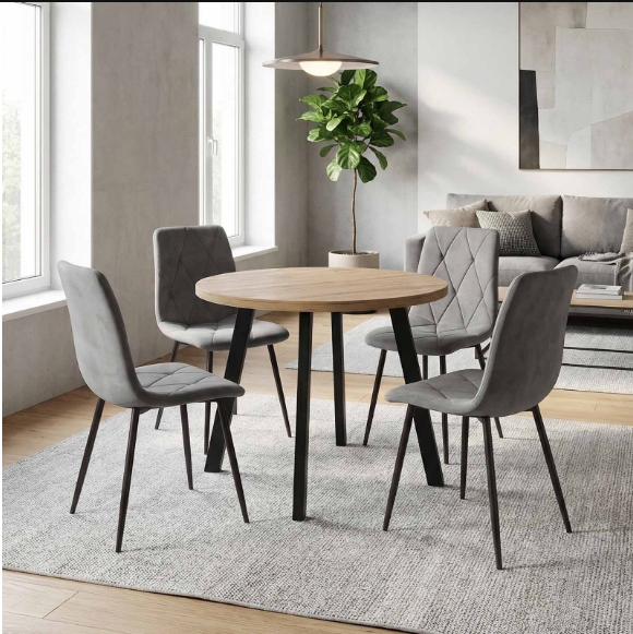 Arvian Extendable Round Dining Table 80-130cm