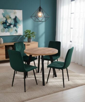 Arvian Extendable Round Dining Table 80-130cm