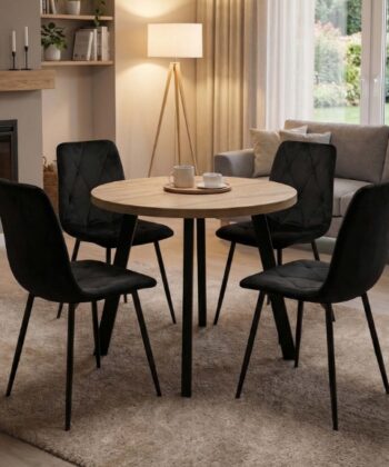 Arvian Extendable Round Dining Table 80-130cm