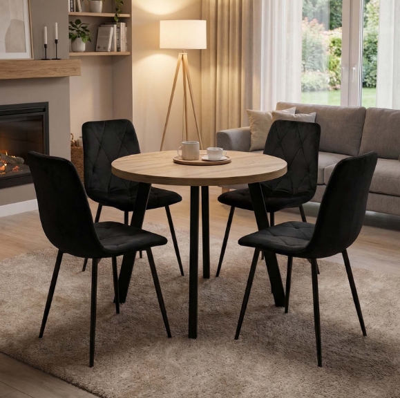 Arvian Extendable Round Dining Table 80-130cm