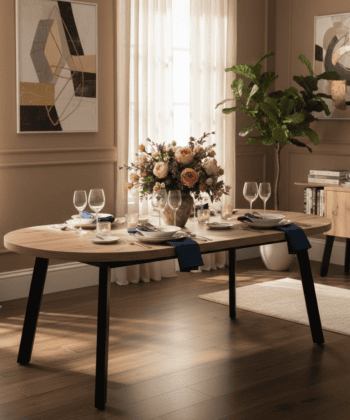 Arvian Extendable Round Dining Table 80-130cm