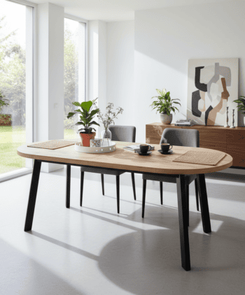 Arvian Extendable Round Dining Table 80-130cm
