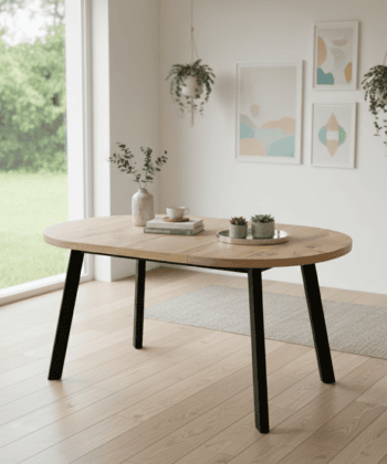 Arvian Extendable Round Dining Table 80-130cm