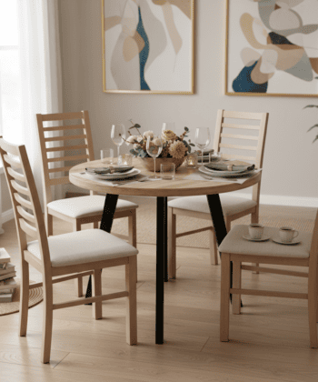 Arvian Extendable Round Dining Table 80-130cm