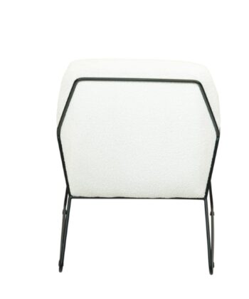 Bellmere White Boucle Lounge Armchair