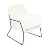 Bellmere White Boucle Lounge Armchair