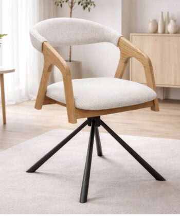 Oak Swivel Dining Chair