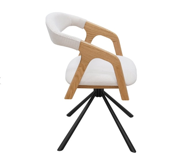 Oak Swivel Dining Chair
