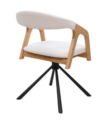 Oak Swivel Dining Chair