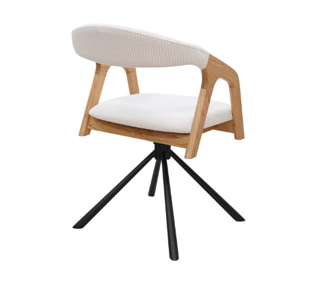 Oak Swivel Dining Chair