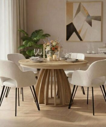Axis Cremona extendable dining table in oak 100cm to 180cm