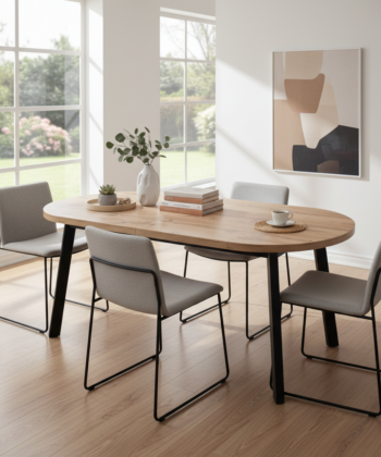 Arvian Extendable Round Dining Table 80-130cm