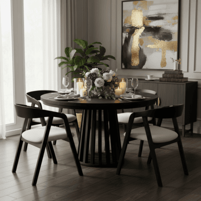 Tovo Extandable Table  Black or White 100-140cm
