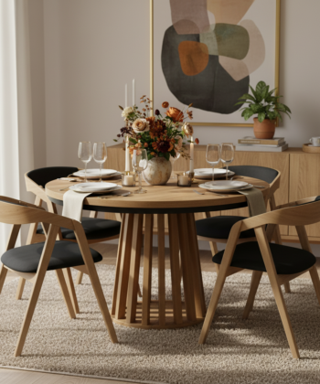 Tovo Extendable Round Dining Table 180cm
