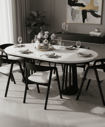 Tovo Extendable Round Dining Table 180cm