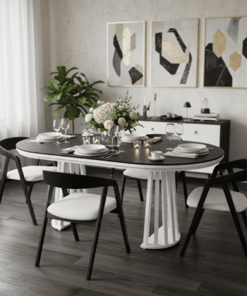 Tovo Extendable Round Dining Table 180cm
