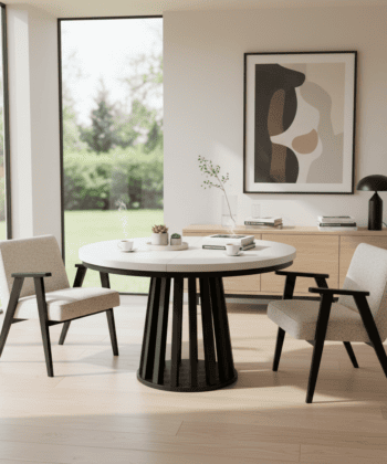 Tovo Extendable Table  Black or White 100-180cm