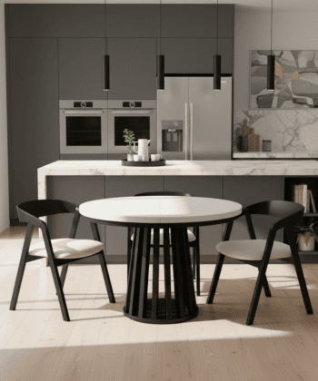 Tovo Extendable Table  Black or White 100-180cm